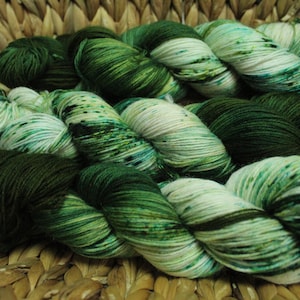 Sock yarn &quot;Sock and Scarf&quot;, Assigned Pooling, shade &quot;Forest Air&quot;,