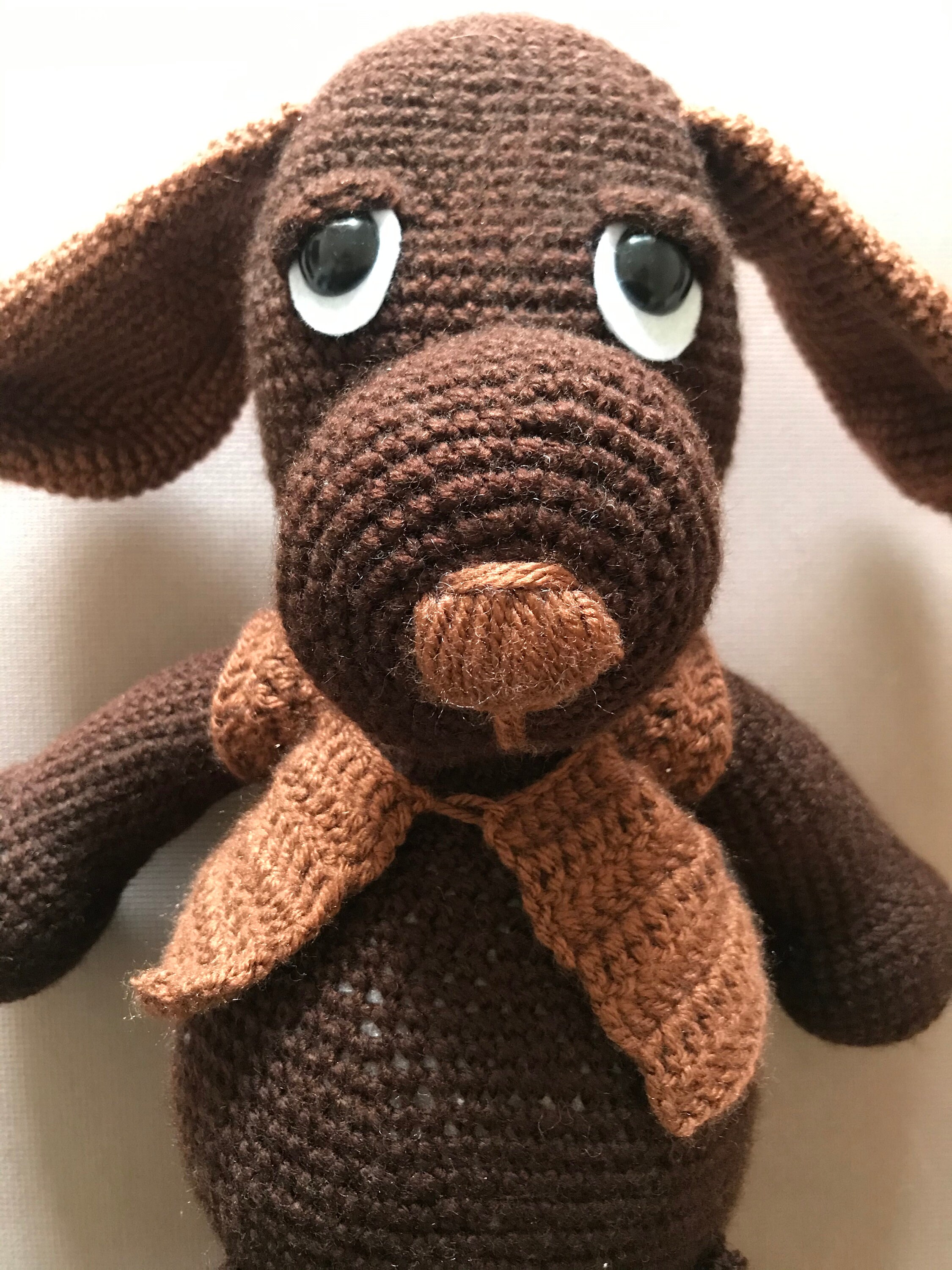 Amigurumi handgemachte braun Hund Puppe häkeln Spielzeug Etsy