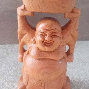 wooden Buddha figurine
