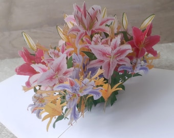 customizable 3D fleur-de-lis card