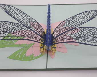 dragonfly pop up card