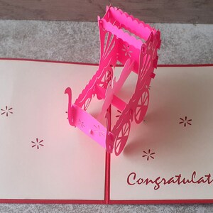 carte en 3D du landeau de bebe personnalisable