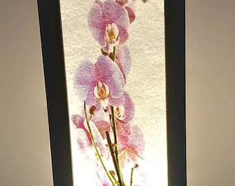 lampada con motivo orchidea da posizionare
