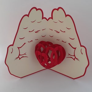 2 Pices Carte Pop-up 3d Cupidon, Carte D'amour Romantique, Carte