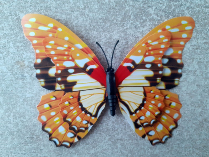 magnet de decoration du papillon en plastique renforcé image 1