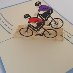 carte en relief de coureur cycliste personnalisable