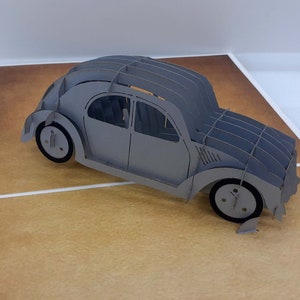 carte en 3D de la 2 cv personnalisable