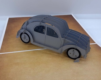 customizable 3D map of the 2CV