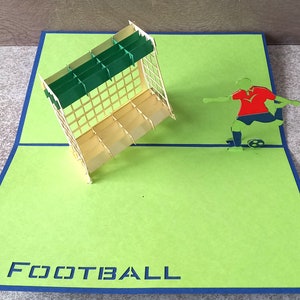 carte pop up joueur de foot personnalisable