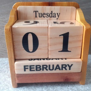 perpetual calendar in english