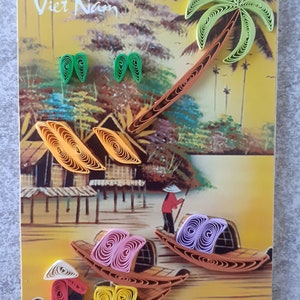 magnet de decoration asiatique en papier cartonné
