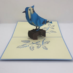 carte pop up de l'oiseau en relief