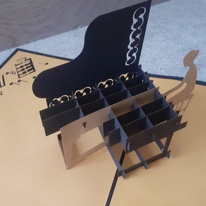 carte du piano en relief  personnalisable