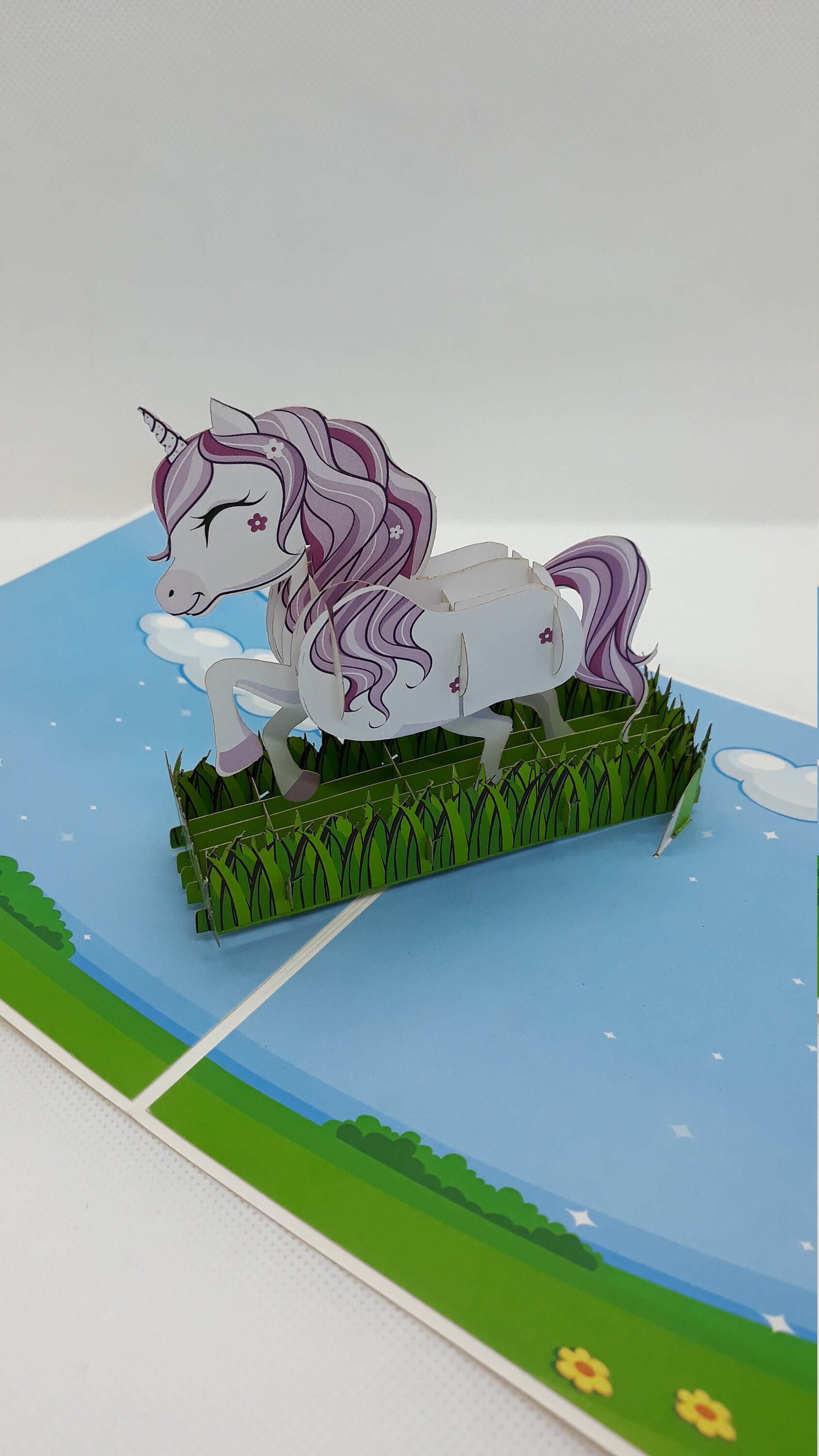 Unicorn Pop up Card - Etsy