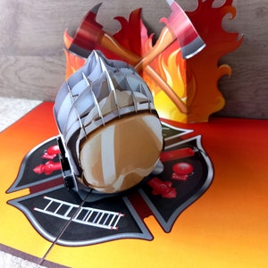 brandweerhelm 3D aanpasbare kaart