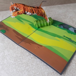 carte en 3D du tigre personnalisable