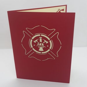 fire truck pop-up card image 3