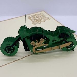 carte en 3D de la moto votre message offert
