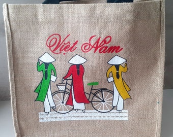 sac d'ete en toile de jute