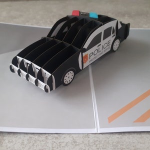 carte en 3D de la voiture de police personnalisable
