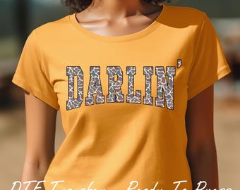 Darlin' Camo DTF Transfer - Ready To Press
