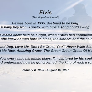 Poema de Elvis