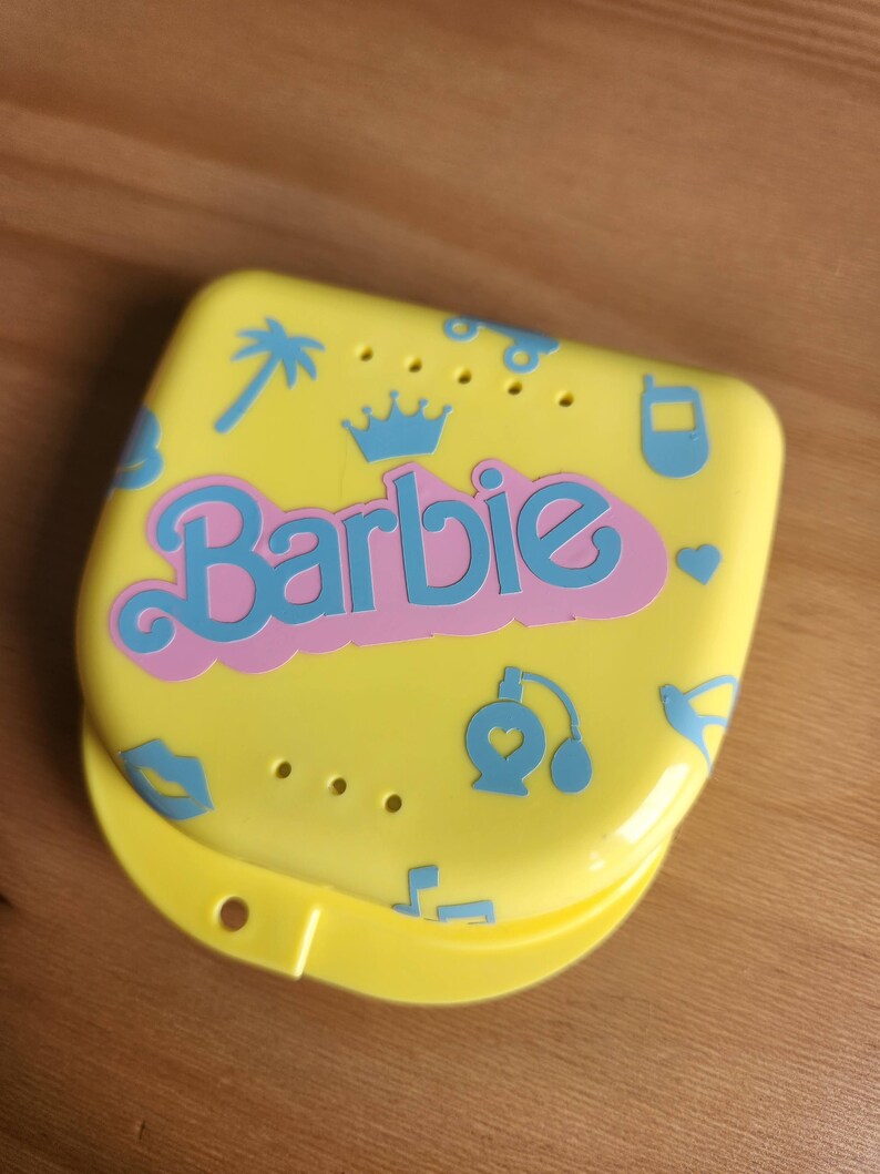 Barbie Yellow Invisalign Retainer Aligner Cute Icons Yellow Etsy