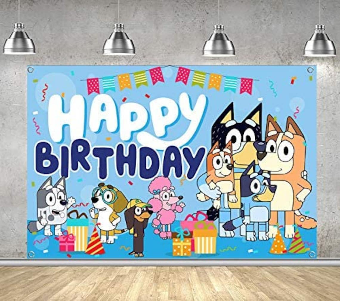 Bluey Birthday Wishes Printable Cards
