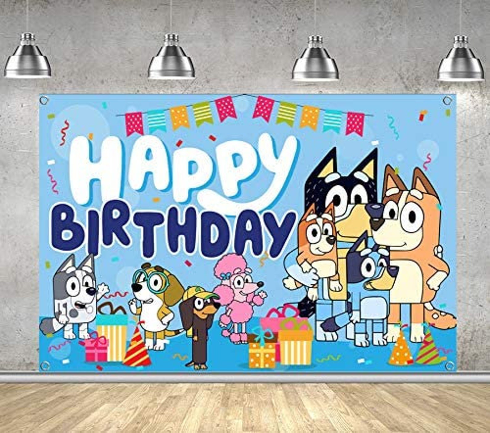 Bluey Birthday Party Supplies Bluey Theme Happy Birthday Etsy