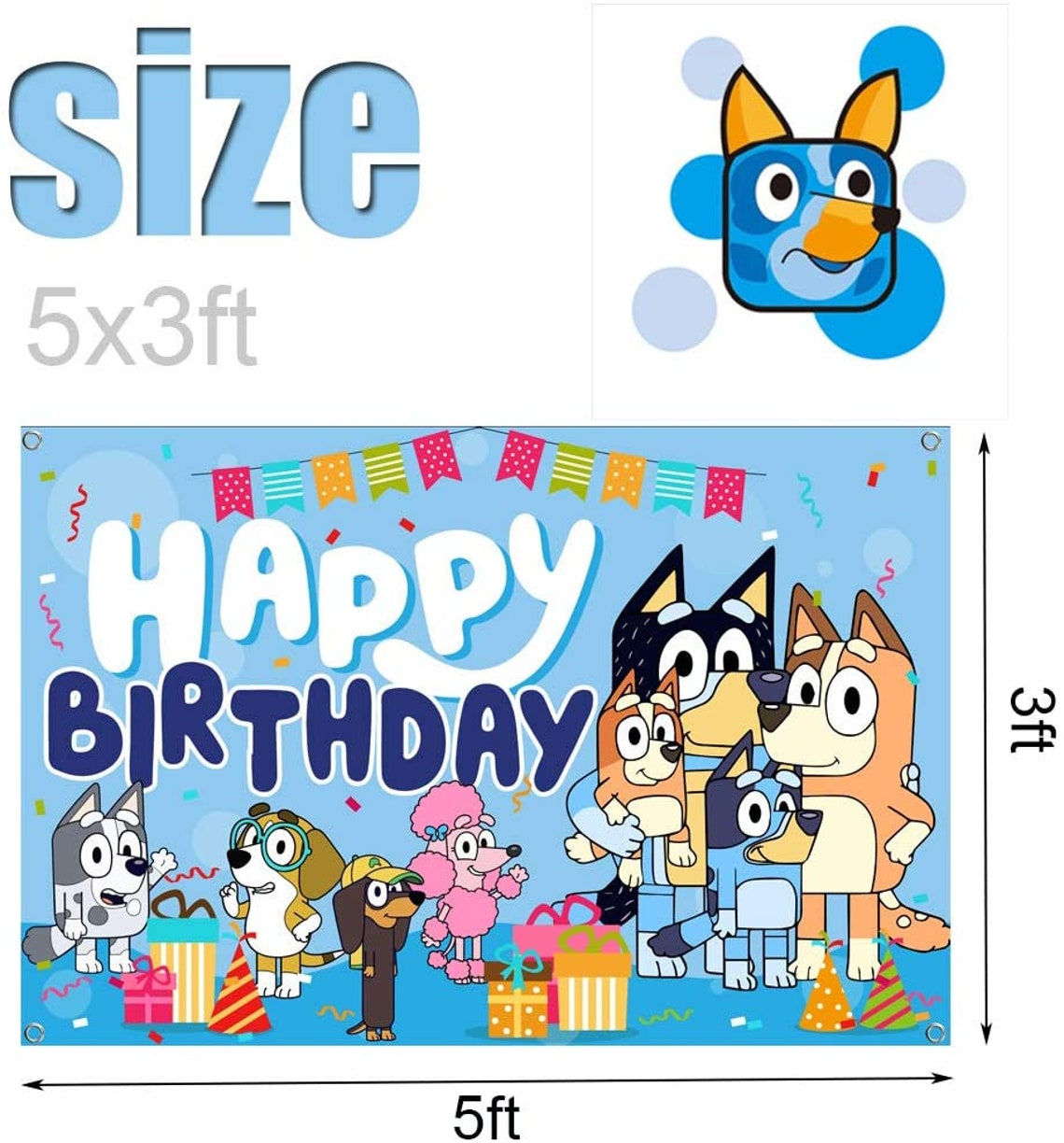 Bluey Birthday SVG Free