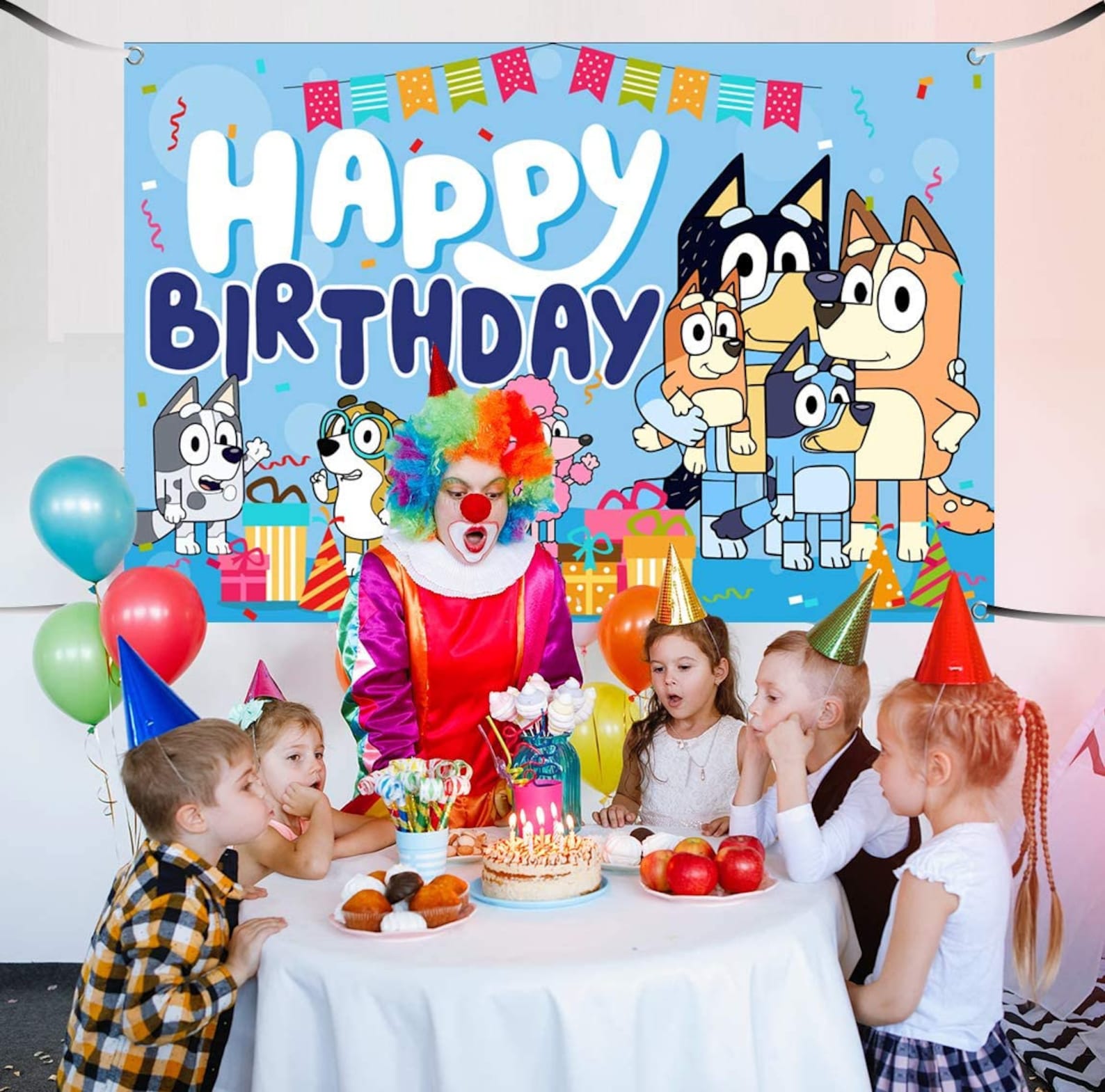 Bluey Birthday Party Supplies Bluey Theme Happy Birthday Etsy