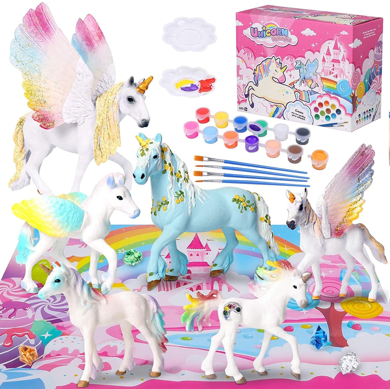 Paint Your Own Unicorn Painting Kit Unicorn Crafts for Girls Etsy