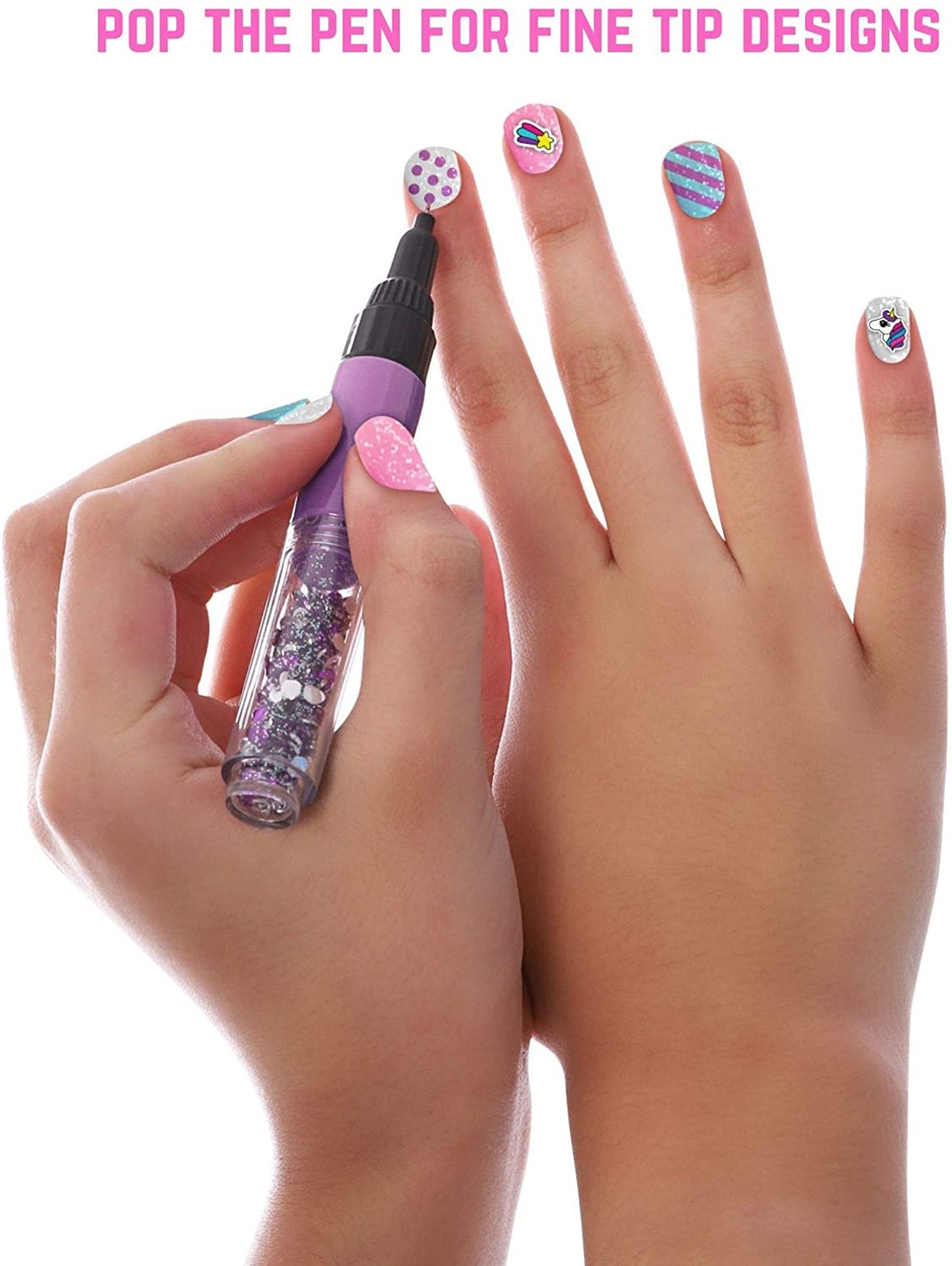 Unicorn Nail Art Kit Nail Art Stickers 3 Nail Salon Pens and Etsy