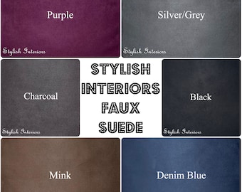 Hi-Quality Soft Faux Suede Upholstery Sofa Curtains Cushions Bed Throw Fabric
