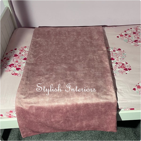 Hi-Quality Coniston Plush Velvet Bed Runner Throw Handmade Bedding Cover Sofa