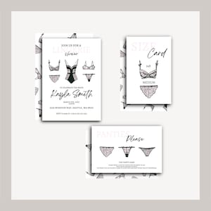 Lingerie Bridal Shower Invitation *DIGITAL FILE* Panty Party