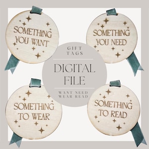 SVG Want Need Wear Read - ARCHIVO DIGITAL - Grabado láser