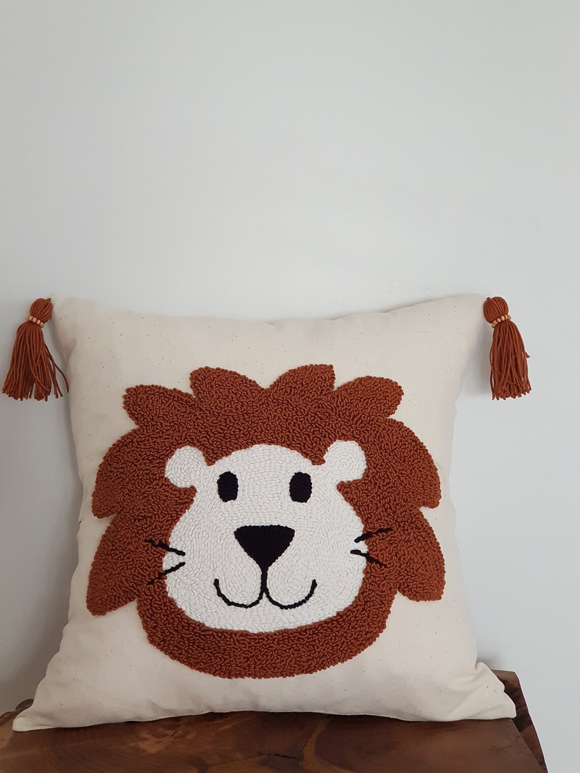 Lion Cushion Cover for Nursery and Children's Room Etsy