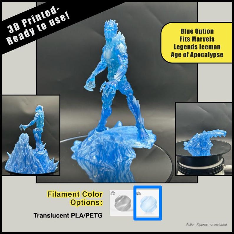 Translucent Marvel Ice Wall, Ice Spikes, Ice Surf Wave | 3D Printed Ice Effects for Action ...