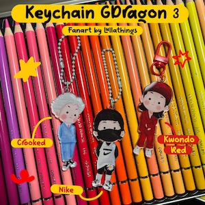 KPOP Schlüsselanhänger - G Dragon BIGBANG, koreanischer Schlüsselbund, Kpop - GDragon BIGBANG