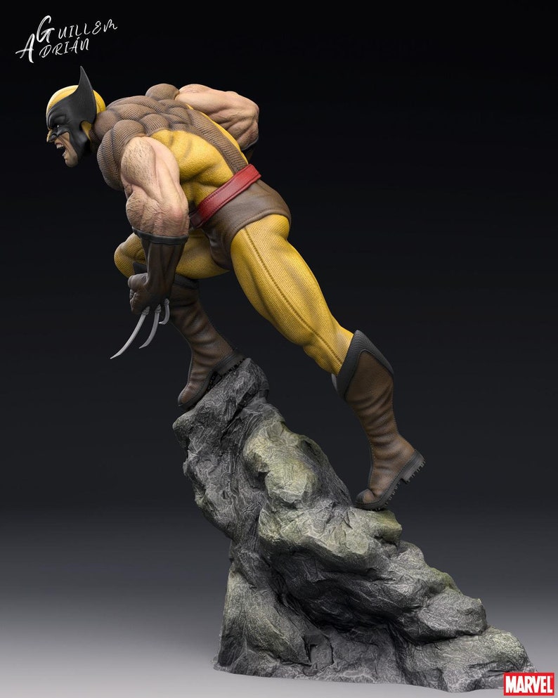 Wolverine STL File 3D Model Print Etsy