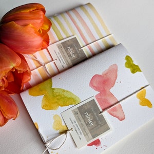 Quaderni dipinti e rilegati a mano - PRIMAVERA, regalo, regalo per la mamma, regali per la mamma, regalo per la festa della mamma