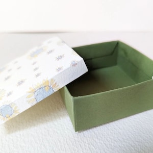 MINI scatoline decorate di cartoncino fatte a mano per regalo, messaggio o gift card