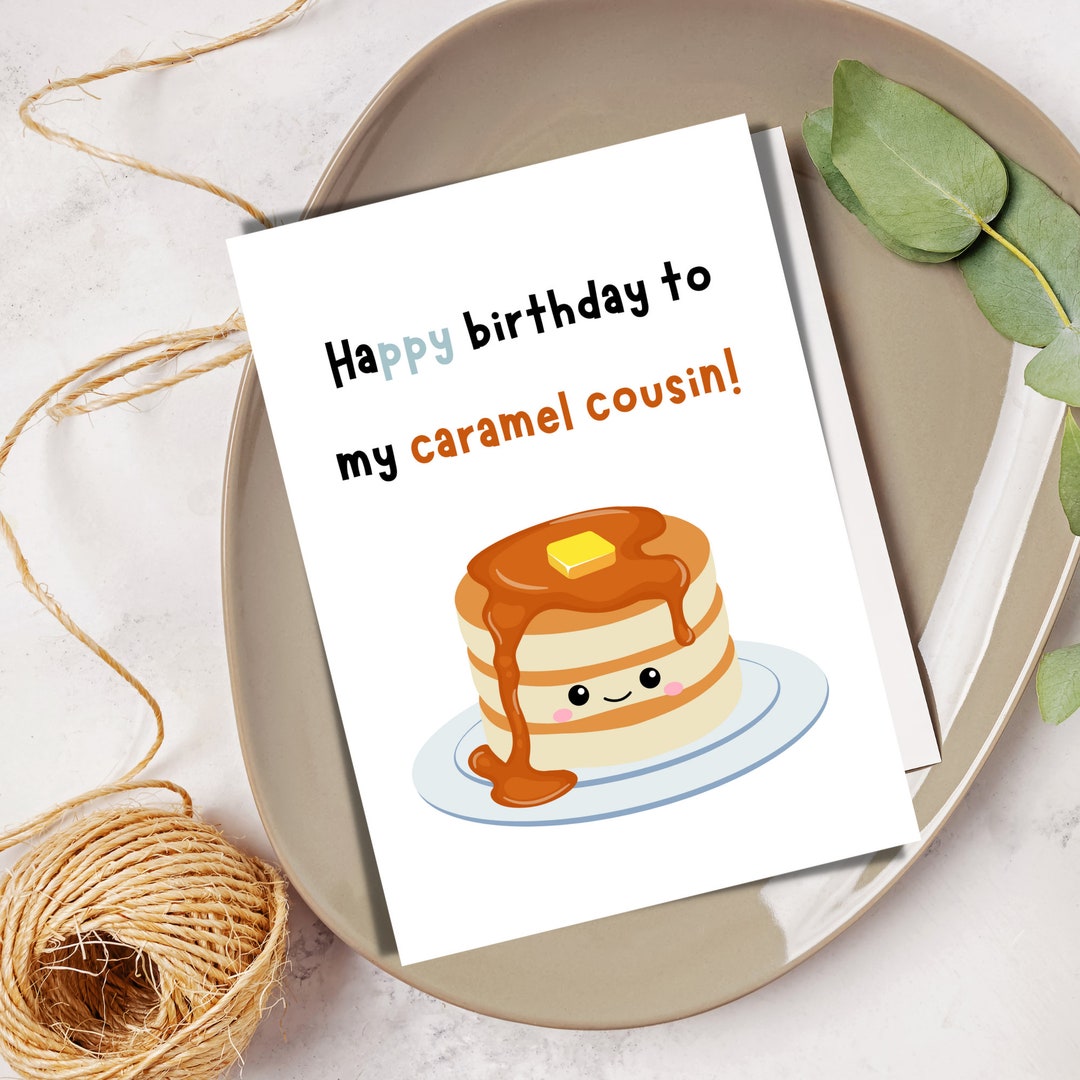 Printables Funny Cousin Birthday Card Happy Birthday to My - Etsy