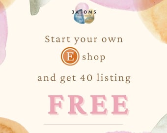40 FREE listing for your own Etsy shop