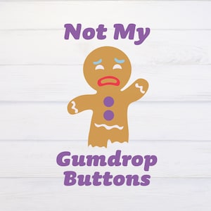 Não são meus botões Gumdrop Arquivos SVG e PNG