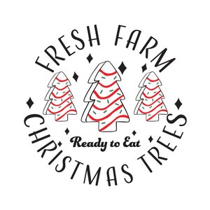 Fresh Farm Christmas Tree cakes SVG & PNG