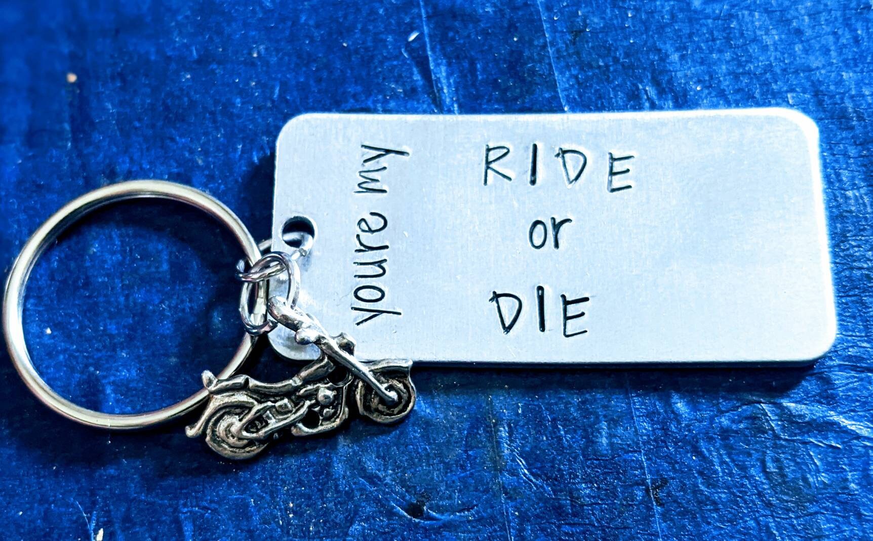 Biker Keychain Etsy