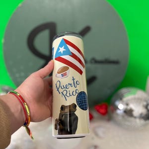 20oz Puerto Rico Tumbler – Original Design | Puerto Rican, Caribbean, Tropical Art | DTMF
