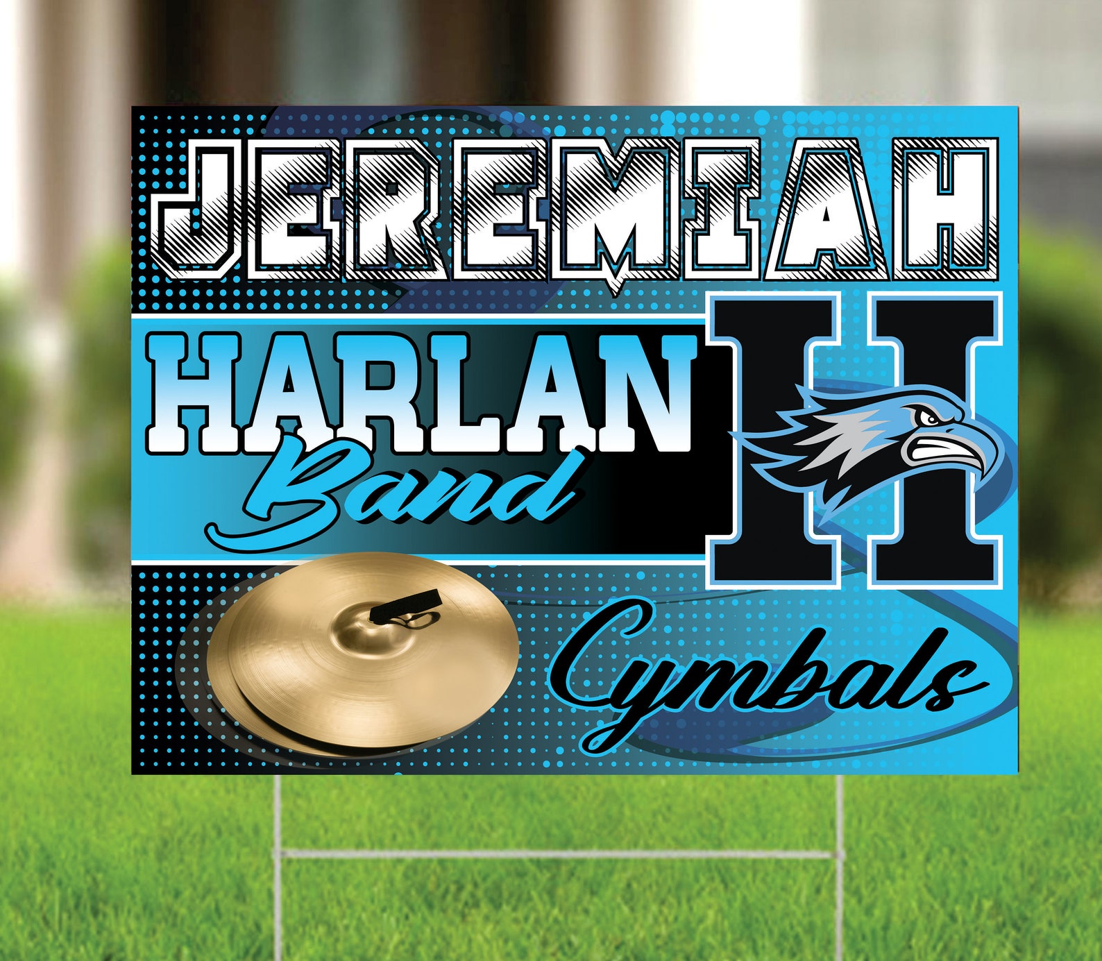 24 X 18 Custom High School Marching Band Yard Signs Etsy